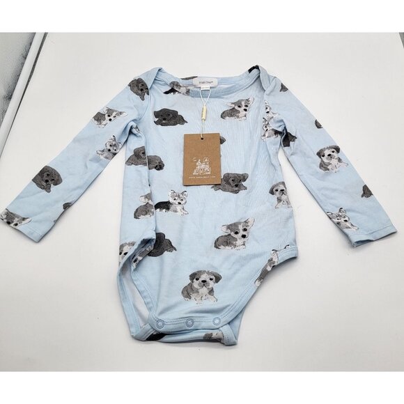 Angel Dear Other - ANGEL DEAR Baby 12-18M Puppy Dogs All Over Print Long Sleeve Bodysuit Bamboo NWT
